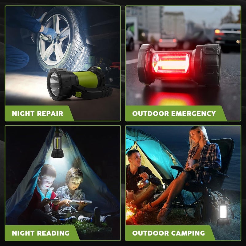 AlpsWolf Camping Lantern Rechargeable, LED Flashlight Spotlight Lantern with 800LM, 3600 mAh, Strap Included Portable Bright Camping Light for Emergency, Outdoor Hiking, Power Outages - Image 4